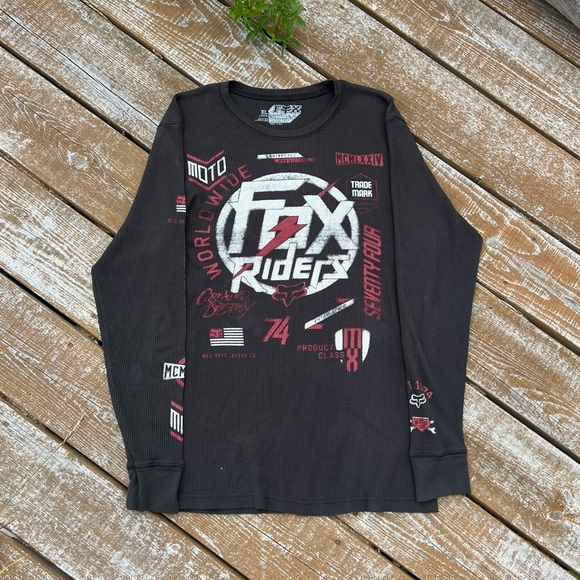Fox Racing Waffle Knit Shirt - Picture 1 of 8